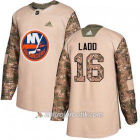 Män Ishockey New York Islanders Tröja Andrew Ladd 16 Adidas 2017-2018 Camo Veterans Day Practice Authentic